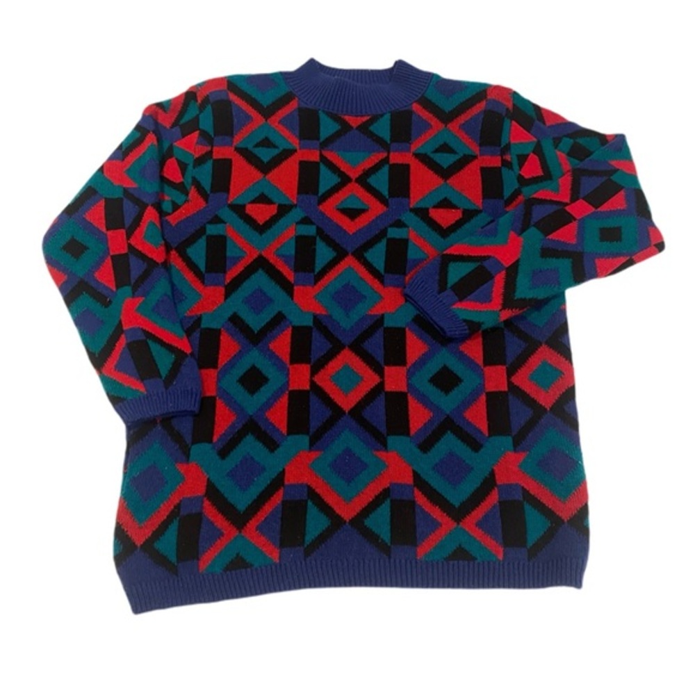 Vintage 80s Patterned Sweater